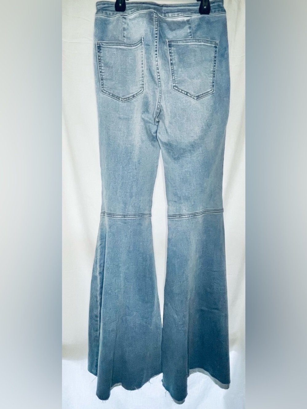 Free People- Just Float On Flare Jeans In Light Wash - Picture 8 of 8